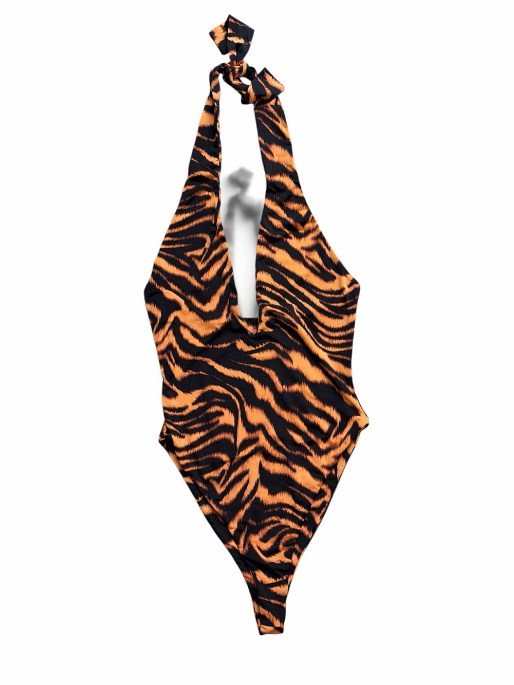 Naked wardrobe Black Swim Tag with Rose Gold Text XSMALL